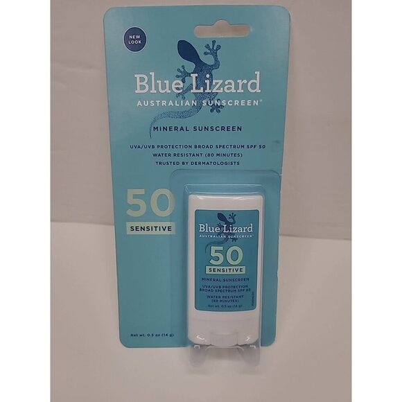 Blue Lizard Australian Mineral Sunscreen Stick 50 Sensitive - Picture 1 of 4